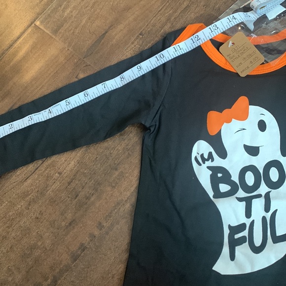 Halloween “I’m Bootiful” Baby Girls Outfit With Head Tie, New, Size 18-24 Months - Picture 8 of 12